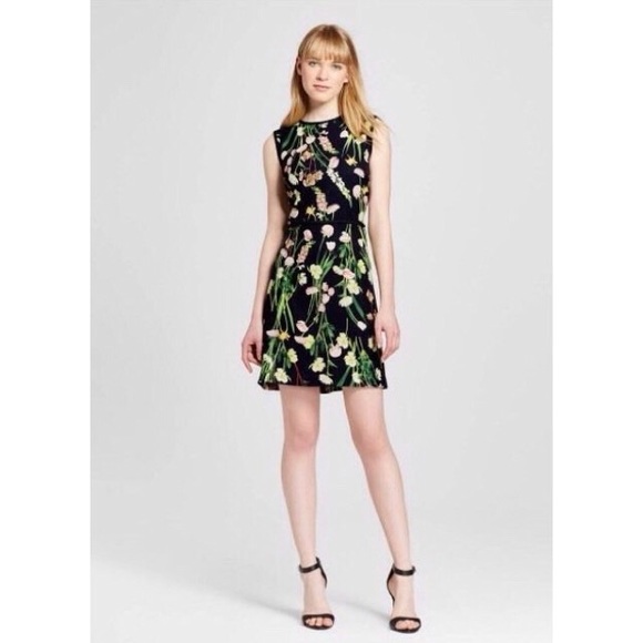 Victoria Beckham for Target Dresses & Skirts - NWOT Victoria Beckham Black Floral Satin Dress